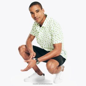 Nautica Romania | Nautica Cămașă cu mânecă scurtă imprimată cu potrivire clasică navtech ZZ2JN330 alb strălucitor bărbați