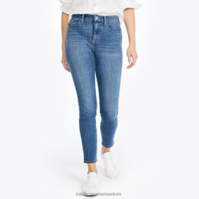 Nautica Romania | Nautica Denim skinny cu talie înaltă și curvy, realizat în mod durabil ZZ2JN774 erica albastru indigo femeilor