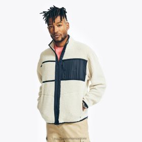 Nautica Romania | Nautica Hanorac cu fermoar complet din piele sintetică realizat în mod durabil ZZ2JN198 piatra nautica bărbați