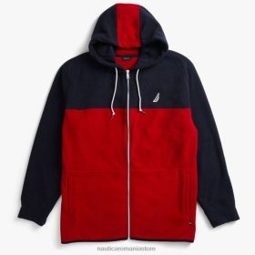 Nautica Romania | Nautica Hanorac mare și înalt colorblock nautex cu fermoar complet ZZ2JN722 marina bărbați