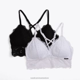 Nautica Romania | Nautica Pachet de 2 bralette din dantelă cu paragate ZZ2JN850 negru femeilor