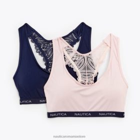 Nautica Romania | Nautica Pachet de 2 bralette din dantelă tăiată cu laser ZZ2JN892 cămașă de lucru albastră femeilor