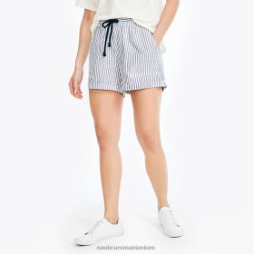 Nautica Romania | Nautica Pantalon scurt cu dungi de 4,5 inchi, realizat în mod sustenabil ZZ2JN766 erica albastră stelară femeilor