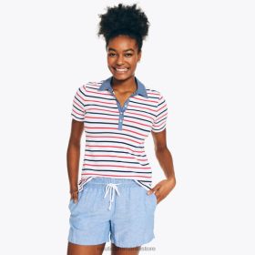 Nautica Romania | Nautica Polo cu 5 nasturi ZZ2JN750 alb strălucitor femeilor