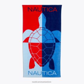 Nautica Romania | Nautica Prosop de plajă cu imprimeu broasca testoasă colorblock ZZ2JN184 edgartown red bărbați
