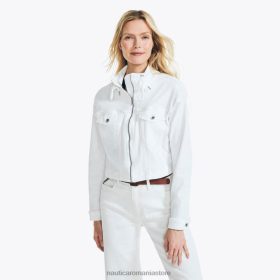 Nautica Romania | Nautica blugi co. jachetă de denim decupată cu fermoar complet ZZ2JN1030 coajă femeilor