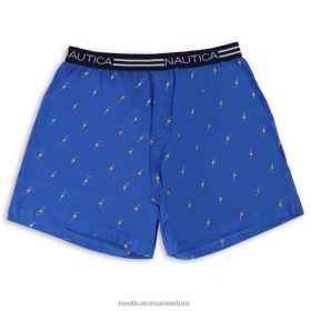 Nautica Romania | Nautica boxer din tricot cu imprimeu barca cu vele ZZ2JN502 albastru clasic bărbați