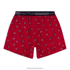 Nautica Romania | Nautica boxer din tricot cu imprimeu pește-spadă ZZ2JN88 tomale roșii bărbați