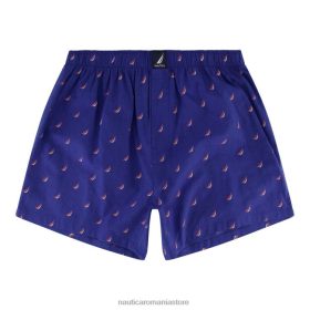 Nautica Romania | Nautica boxer țesut cu imprimeu clasa j ZZ2JN154 spălare albastru îndurerat bărbați