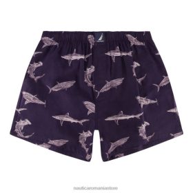Nautica Romania | Nautica boxer țesut cu imprimeu rechin ZZ2JN168 bolt albastru bărbați