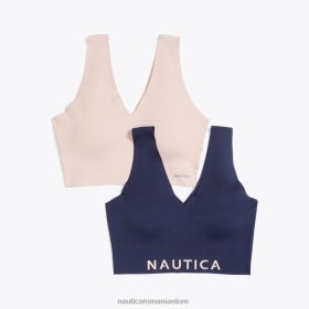 Nautica Romania | Nautica bratele tăiate cu laser, pachet de 2 ZZ2JN796 cămașă de lucru albastră femeilor