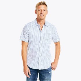 Nautica Romania | Nautica cămașă cu mânecă scurtă, realizată în mod sustenabil ZZ2JN422 alb strălucitor bărbați