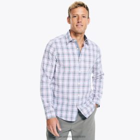 Nautica Romania | Nautica cămașă în carouri navtech trim fit ZZ2JN212 alb strălucitor bărbați