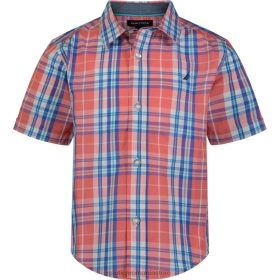 Nautica Romania | Nautica cămașă în carouri pentru copii mici (2t-4t) ZZ2JN1306 boabe de ceai