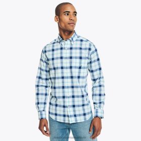 Nautica Romania | Nautica cămașă în carouri realizată în mod sustenabil ZZ2JN534 alb strălucitor bărbați