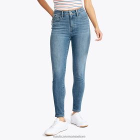Nautica Romania | Nautica denim skinny cu talie înaltă, realizat în mod sustenabil ZZ2JN1048 erica albastru indigo femeilor