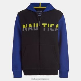 Nautica Romania | Nautica hanorac cu fermoar complet cu logo colorblock pentru copii mici (2t-4t) ZZ2JN1298 negru