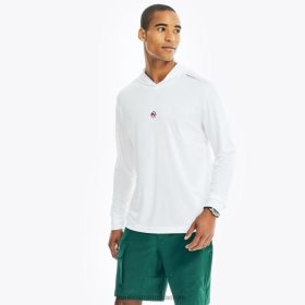 Nautica Romania | Nautica hanorac cu glugă pentru competiție, realizat în mod sustenabil ZZ2JN386 alb strălucitor bărbați