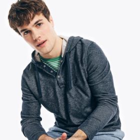 Nautica Romania | Nautica hanorac pulover cu șnur ZZ2JN678 marina bărbați