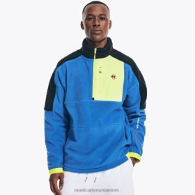 Nautica Romania | Nautica jachetă cu jumătate de fermoar mixt media realizată în mod durabil pentru competiție ZZ2JN498 cobalt strălucitor bărbați