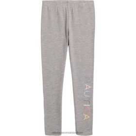 Nautica Romania | Nautica jambiere cu logo cu sclipici pentru fetițe (4-6x) ZZ2JN1308 erica gri