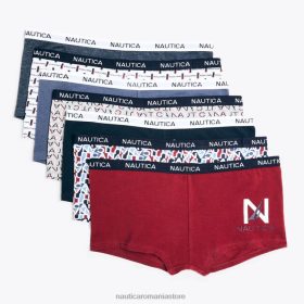Nautica Romania | Nautica logo și pantaloni scurți imprimați, pachet de 7 ZZ2JN832 roșu glorie femeilor