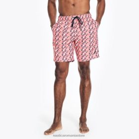 Nautica Romania | Nautica Înot cu uscare rapidă cu logo de 8" realizat în mod durabil ZZ2JN444 boabe de ceai bărbați