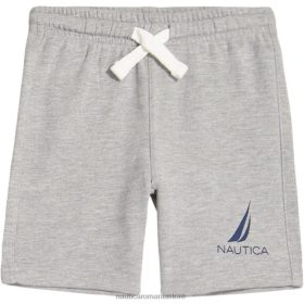 Nautica Romania | Nautica pantaloni scurți din tricot uni pentru băieți (4-7) ZZ2JN1212 erica gri