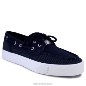 Nautica Romania | Nautica pantof barcă spinnaker în dungi ZZ2JN596 albastru ca gheata bărbați