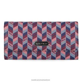 Nautica Romania | Nautica portofel continental de gestionare a banilor ZZ2JN900 cămașă de lucru albastră femeilor