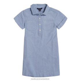 Nautica Romania | Nautica rochie cămașă din chambray pentru fetițe mici (2t-4t) ZZ2JN1396 nite sea heather