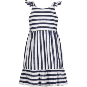 Nautica Romania | Nautica rochie cu dungi acuarele pentru fete mici (2t-4t) ZZ2JN1548 marina