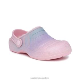 Nautica Romania | Nautica saboți cu sclipici curcubeu pentru fete ZZ2JN1542 cabana roz
