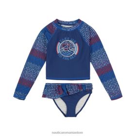 Nautica Romania | Nautica set de protecție cu dungi pentru fetițe (4-6x) ZZ2JN1508 val tropical