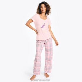 Nautica Romania | Nautica set pantaloni de pijama cu imprimeu ZZ2JN782 strălucire mov femeilor