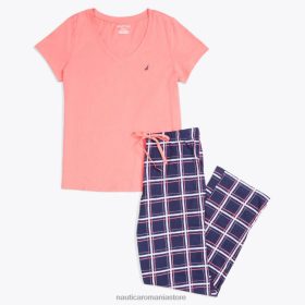 Nautica Romania | Nautica set pantaloni de pijama in carouri ZZ2JN810 marina femeilor