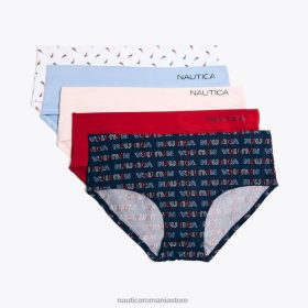 Nautica Romania | Nautica slip hipster cu logo imprimat pachet de 5 ZZ2JN800 cămașă de lucru albastră femeilor
