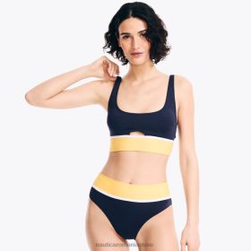 Nautica Romania | Nautica top de baie colorblock ZZ2JN874 geamandură galbenă femeilor