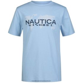Nautica Romania | Nautica tricou cu grafic multi-unghi pentru baieti (4-7) ZZ2JN1224 albastru azuriu