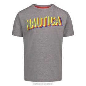 Nautica Romania | Nautica tricou cu logo 3d stacks pentru copii mici (2t-4t) ZZ2JN1180 erica gri