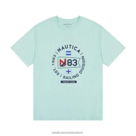 Nautica Romania | Nautica tricou grafic mare și înalt, realizat în mod durabil ZZ2JN598 albastru azuriu bărbați