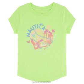 Nautica Romania | Nautica tricou insulă pentru fete mici (2t-4t) ZZ2JN1560 teal biscay