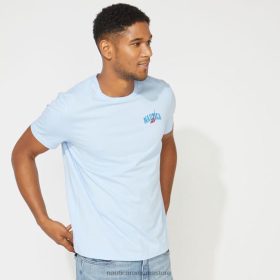 Nautica Romania | Nautica tricou mare și înalt cu imprimeu marinar ZZ2JN728 albastru azuriu bărbați