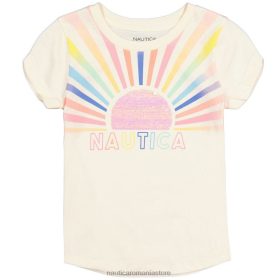 Nautica Romania | Nautica tricou ombre soare pentru fetițe (4-6x) ZZ2JN1388 capac alb