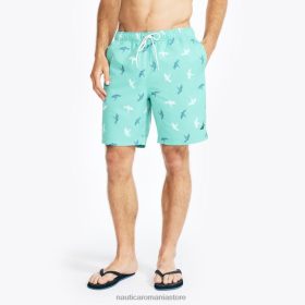 Nautica Romania Store | Nautica Baia de înot cu imprimeu papagal de 8" realizată în mod durabil ZZ2JN431 măsline ușor bărbați