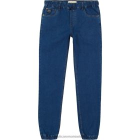 Nautica Romania Store | Nautica Jogger din denim pentru băieți (4-7) ZZ2JN1091 spălare pură adâncă de dafin