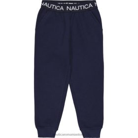 Nautica Romania Store | Nautica Jogger pentru fete din lână cu dungi laterale (7-16) ZZ2JN1349 marina