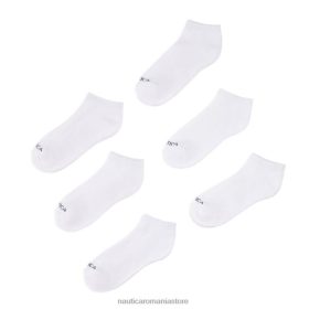Nautica Romania Store | Nautica Pachet de 6 șosete atletice ZZ2JN141 alb strălucitor bărbați