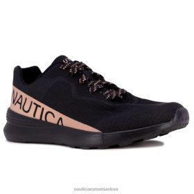 Nautica Romania Store | Nautica adidași din tricot cu curea cu logo ZZ2JN785 negru femeilor