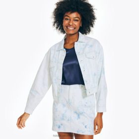 Nautica Romania Store | Nautica blugi co. jachetă decupată cloud wash ZZ2JN761 coajă femeilor
